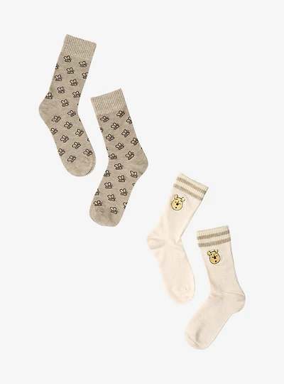 Disney Winnie the Pooh Embroidered Pooh Bear & Bees Crew Sock Set - BoxLunch Exclusive