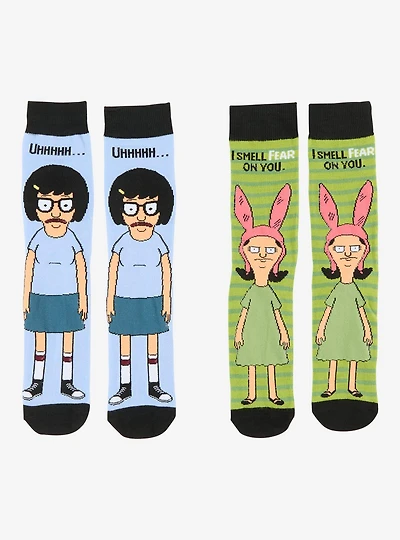 Bob's Burgers Tina & Louise Crew Sock Set