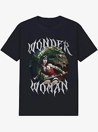 DC Comics Justice League Wonder Woman Dragon Cover T-Shirt