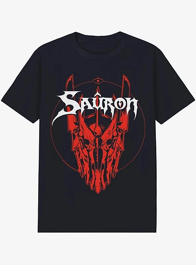 the Lord of Rings Sauron Helmet Band T-Shirt