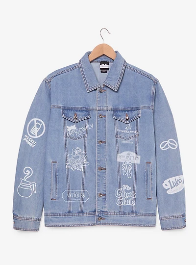Gilmore Girls Locations Allover Print Women's Denim Jacket - BoxLunch Exclusive