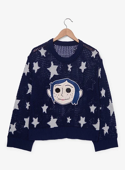 Coraline Doll Starry Women's Knit Sweater — BoxLunch Exclusive