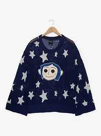 Coraline Doll Starry Knit Women's Plus Sweater - BoxLunch Exclusive