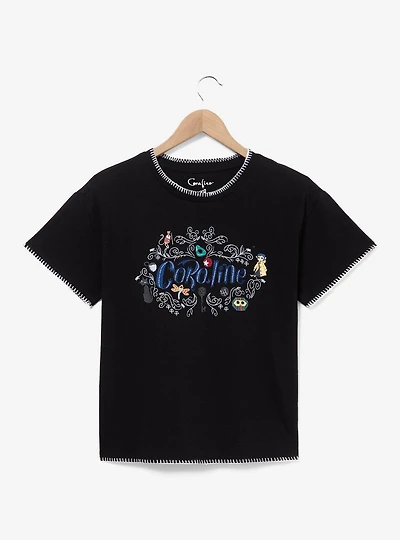 Coraline Name Embroidered Women's T-Shirt — BoxLunch Exclusive