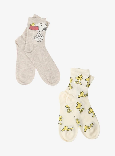 Peanuts Snoopy & Woodstock Crew Sock Set