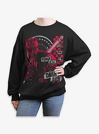Star Wars: Maul - Shadow Lord Power Of The Dark Side Womens Oversized Sweatshirt BoxLunch Exclusive