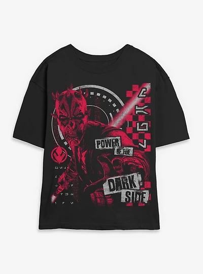 Star Wars: Maul - Shadow Lord Power Of The Dark Side Womens Skimmer T-Shirt BoxLunch Exclusive