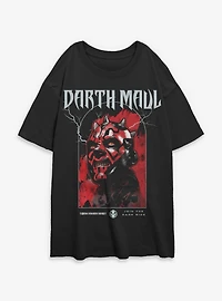 Star Wars Darth Maul Join The Darkside Womens Oversized T-Shirt