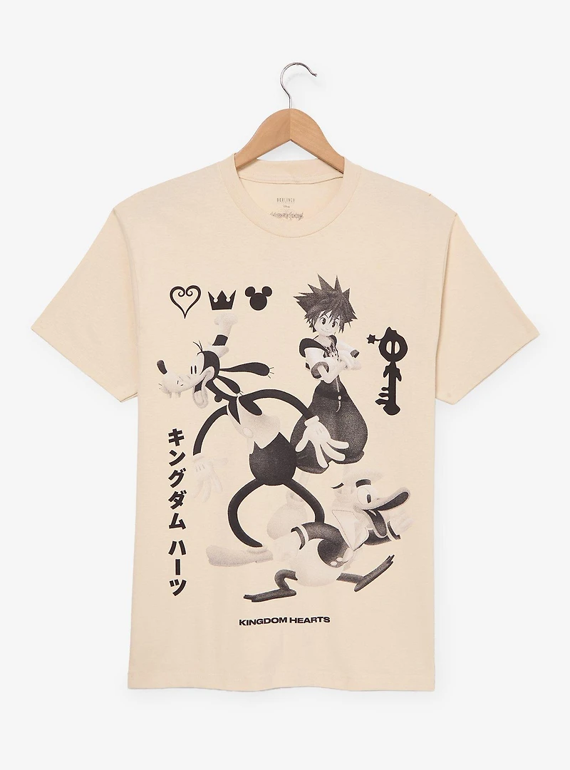 Disney Kingdom Hearts Sora & Goofy Timeless River T-Shirt — BoxLunch Exclusive