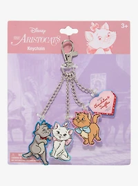 Disney The Aristocats Kittens Multi-Charm Acrylic Keychain