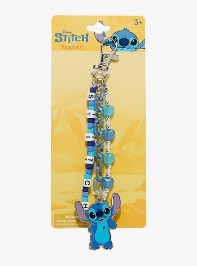 Disney Lilo & Stitch Beaded Stitch Multi-Charm Keychain