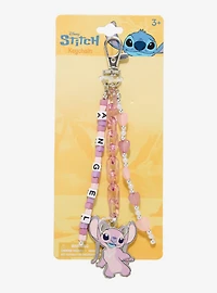 Disney Lilo & Stitch Beaded Angel Keychain