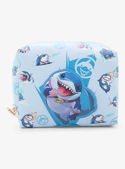 Marvel Rivals Jeff the Shark Allover Print Cosmetic Bag - BoxLunch Exclusive