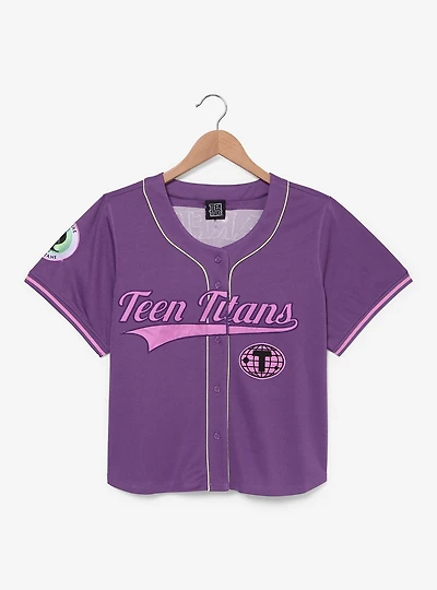 Teen Titans Starfire Women's Cropped Baseball Jersey — BoxLunch Exclusive