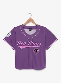 Teen Titans Starfire Women's Cropped Baseball Jersey — BoxLunch Exclusive