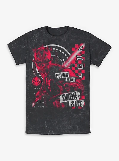 Star Wars: Maul - Shadow Lord Power Of The Dark Side Mineral Wash T-Shirt BoxLunch Exclusive