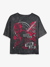 Star Wars: Maul - Shadow Lord Power Of The Dark Side Mineral Wash Womens Crop T-Shirt BoxLunch Exclusive