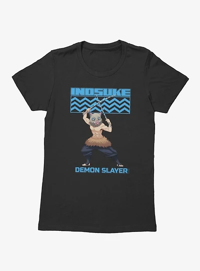 Demon Slayer Inosuke Ready Pose Womens T-Shirt