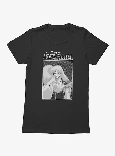 InuYasha Sesshomaru Black And White Womens T-Shirt