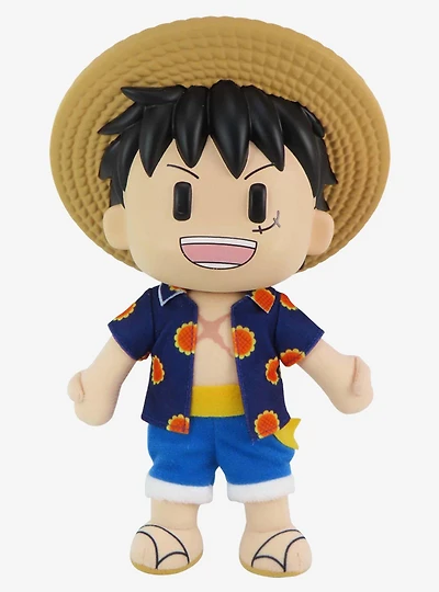FigureKey One Piece Monkey D. Luffy (Dressrosa Arc) Plush Figure 8" H