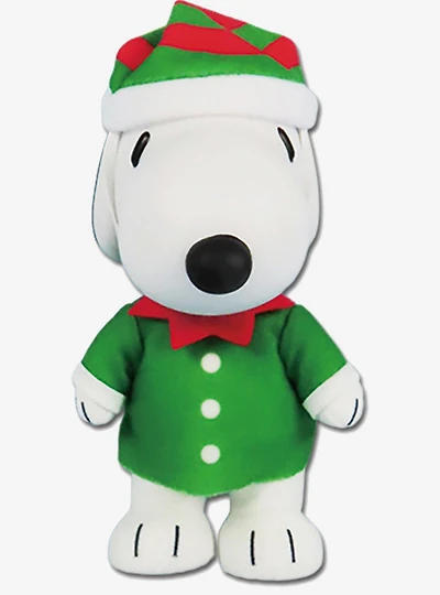 FigureKey Peanuts Snoopy (Holiday Elf Costume) Plush Figure 4.5" H