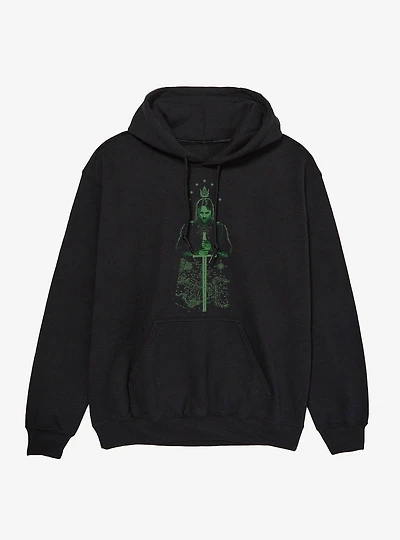 The Lord Of Rings Arragorn Over Map Middle Earth Hoodie