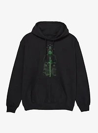 The Lord Of Rings Arragorn Over Map Middle Earth Hoodie