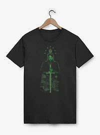 The Lord Of Rings Arragorn Over Map Middle Earth T-Shirt