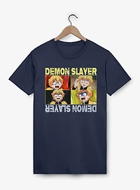 Demon Slayer Zenitsu Scared Panels T-Shirt