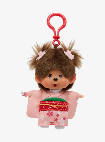 Monchhichi Kimono Girl Plush Bag Clip