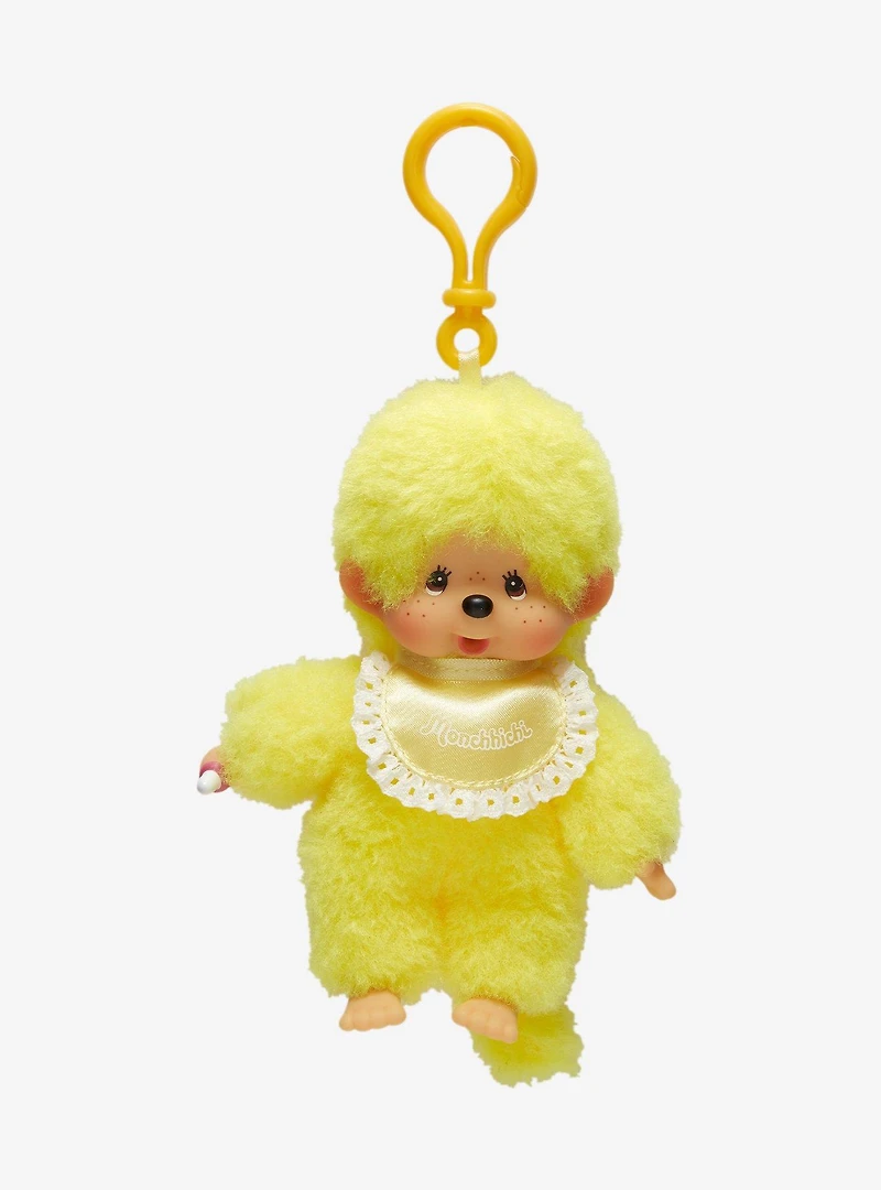 Monchhichi Yellow Plush Bag Clip