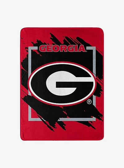 NCAA Dimensional Georgia Micro Raschel Throw Blanket