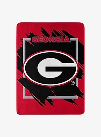 NCAA Dimensional Georgia Micro Raschel Throw Blanket
