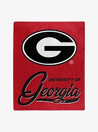 NCAA Georgia Signature Raschel Throw Blanket