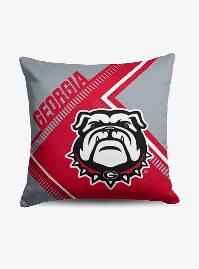 NCAA Georgia Bulldogs Pulsewave Throw Pillow