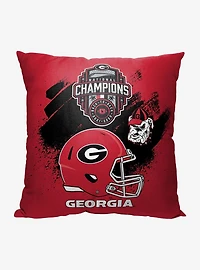 NCAA Georgia Bulldogs 2022 National Football Champions Pillow