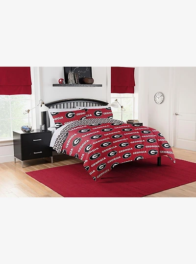 NCAA Georgia Bulldogs Full Rotary Bed In A Bag Set