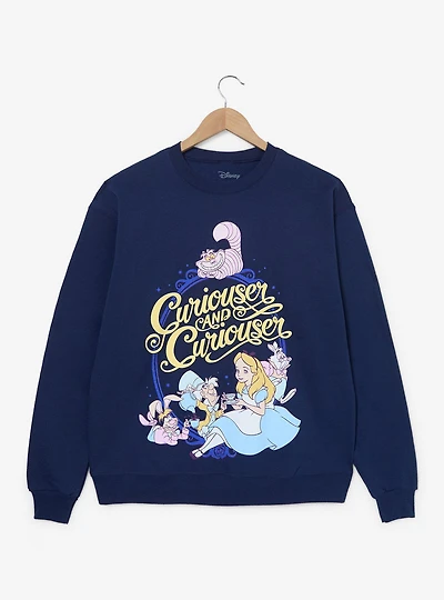 Disney Alice Wonderland Curiouser and Crewneck - BoxLunch Exclusive