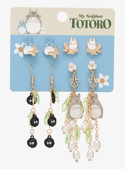 Studio Ghibli® My Neighbor Totoro Floral Totoros Earring Set - BoxLunch Exclusive
