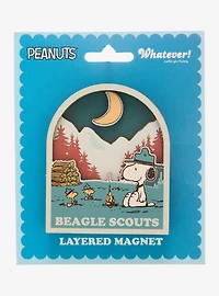 Whatever! Makes You Happy Peanuts Beagle Scouts Layered Magnet