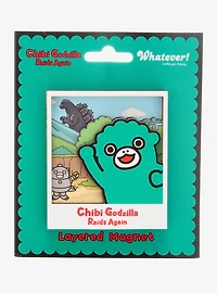 Whatever! Makes You Happy Godzilla Chibi Godzilla Raids Again Layered Magnet