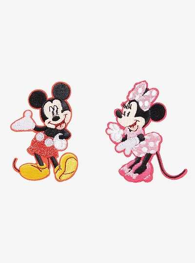Disney Minnie & Mickey Embroidered Patch Set - BoxLunch Exclusive