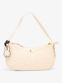 Miffy Allover Embroidered White Shoulder Bag - BoxLunch Exclusive