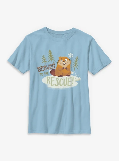 Disney Pixar Hoppers Beaver To The Rescue Youth Boys T-Shirt