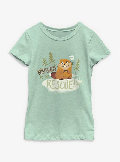 Disney Pixar Hoppers Beaver To The Rescue Youth Girls T-Shirt