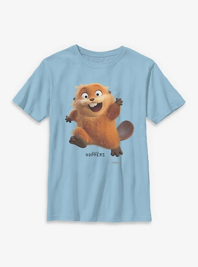Disney Pixar Hoppers Happy Beaver Youth Boys T-Shirt