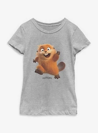 Disney Pixar Hoppers Happy Beaver Youth Girls T-Shirt