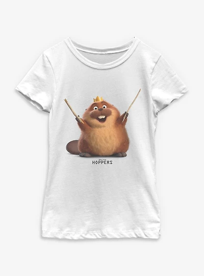 Disney Pixar Hoppers King George Smiling Youth Girls T-Shirt