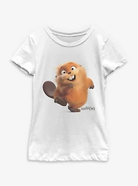 Disney Pixar Hoppers Beaver Mabel Happy Youth Girls T-Shirt