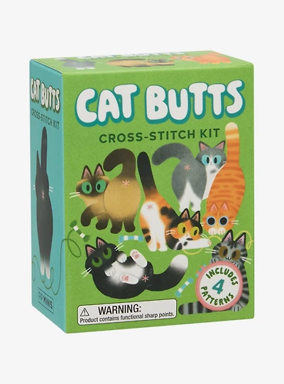 Cat Butts Mini Cross-Stitch Kit